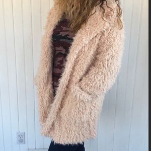 Blush Sherpa, Lined Jacket size small